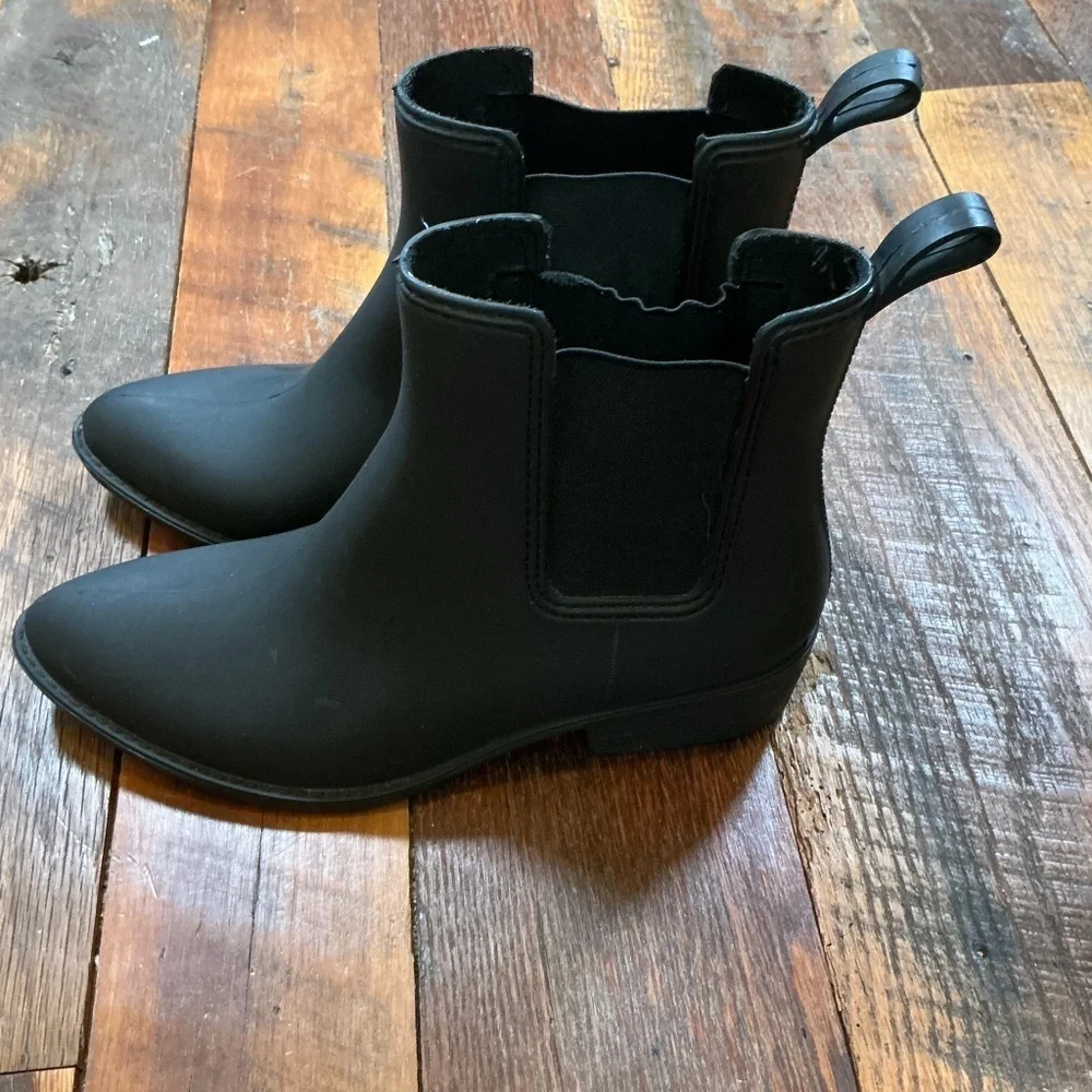 Jeffrey Campbell Havana Last Black Chelsea Rain Boots Women’s Size 11 - Picture 6 of 8